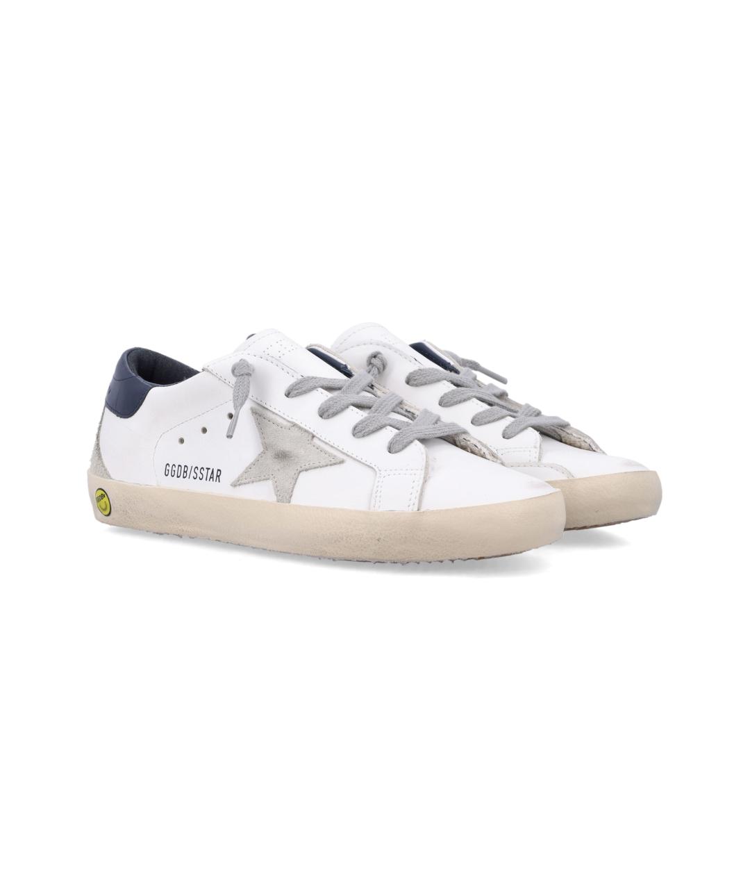 GOLDEN GOOSE Белые кожаные кеды, фото 3