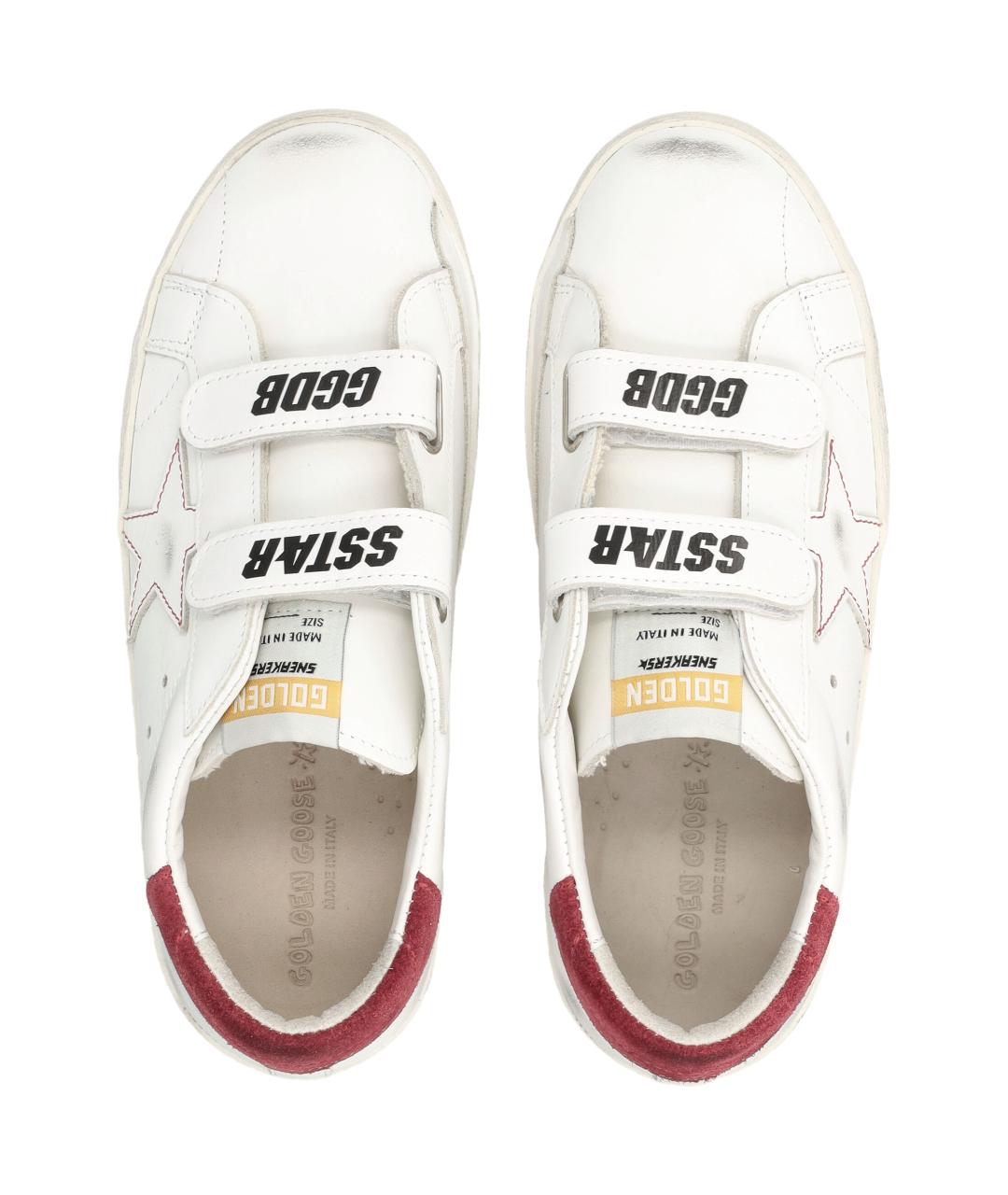 GOLDEN GOOSE Белые кожаные кеды, фото 2