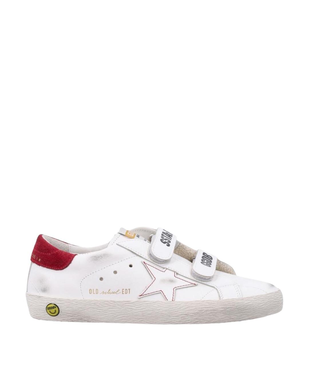 GOLDEN GOOSE Белые кожаные кеды, фото 1