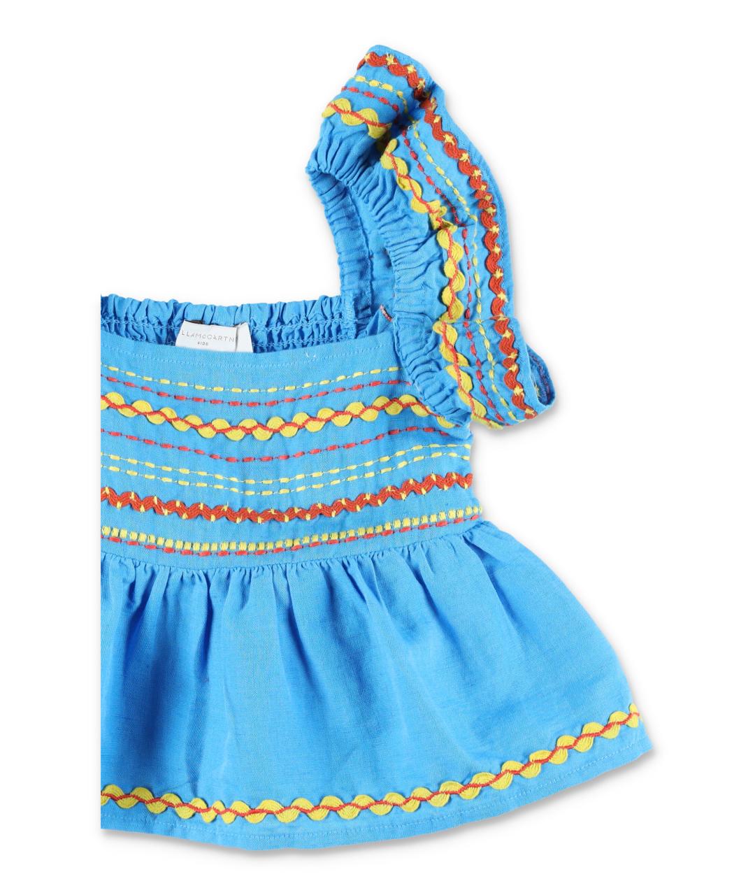 STELLA MCCARTNEY KIDS Синий льняной детская футболка / топ, фото 2