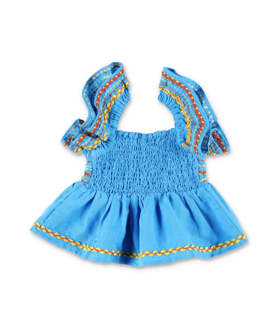 STELLA MCCARTNEY KIDS Синий льняной детская футболка / топ, фото 3