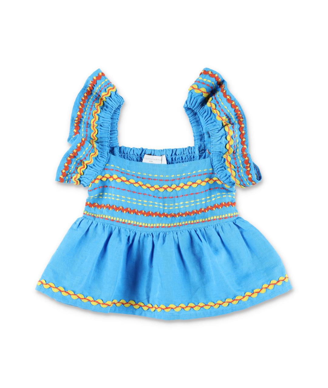 STELLA MCCARTNEY KIDS Синий льняной детская футболка / топ, фото 1