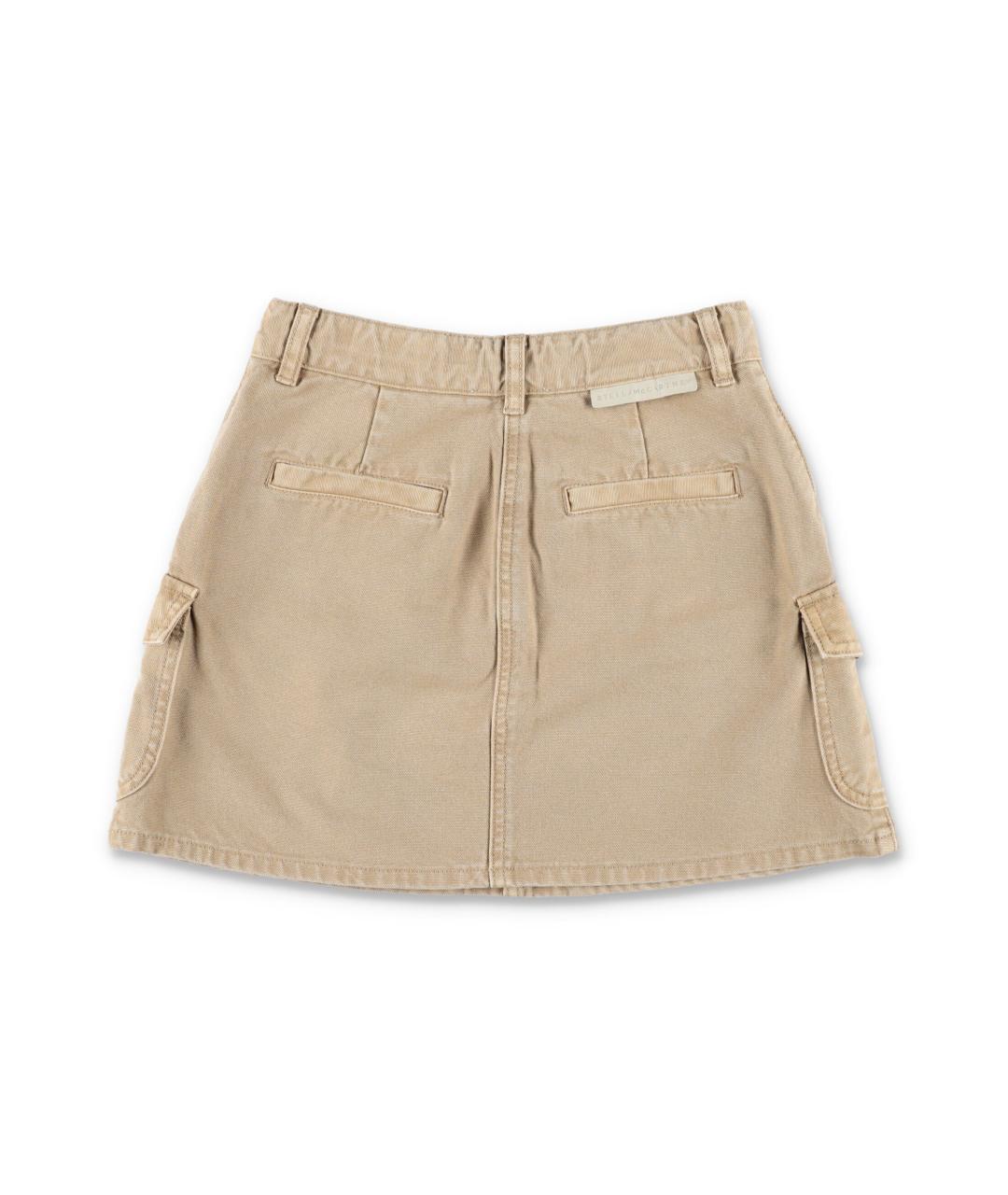 STELLA MCCARTNEY KIDS Бежевая юбка, фото 3