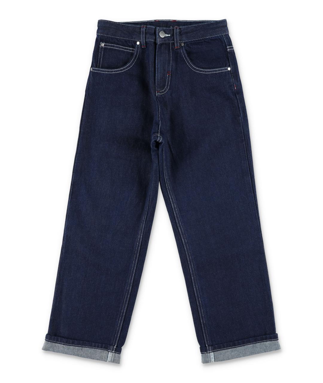 STELLA MCCARTNEY KIDS Синие хлопковые детские джинсы, фото 1