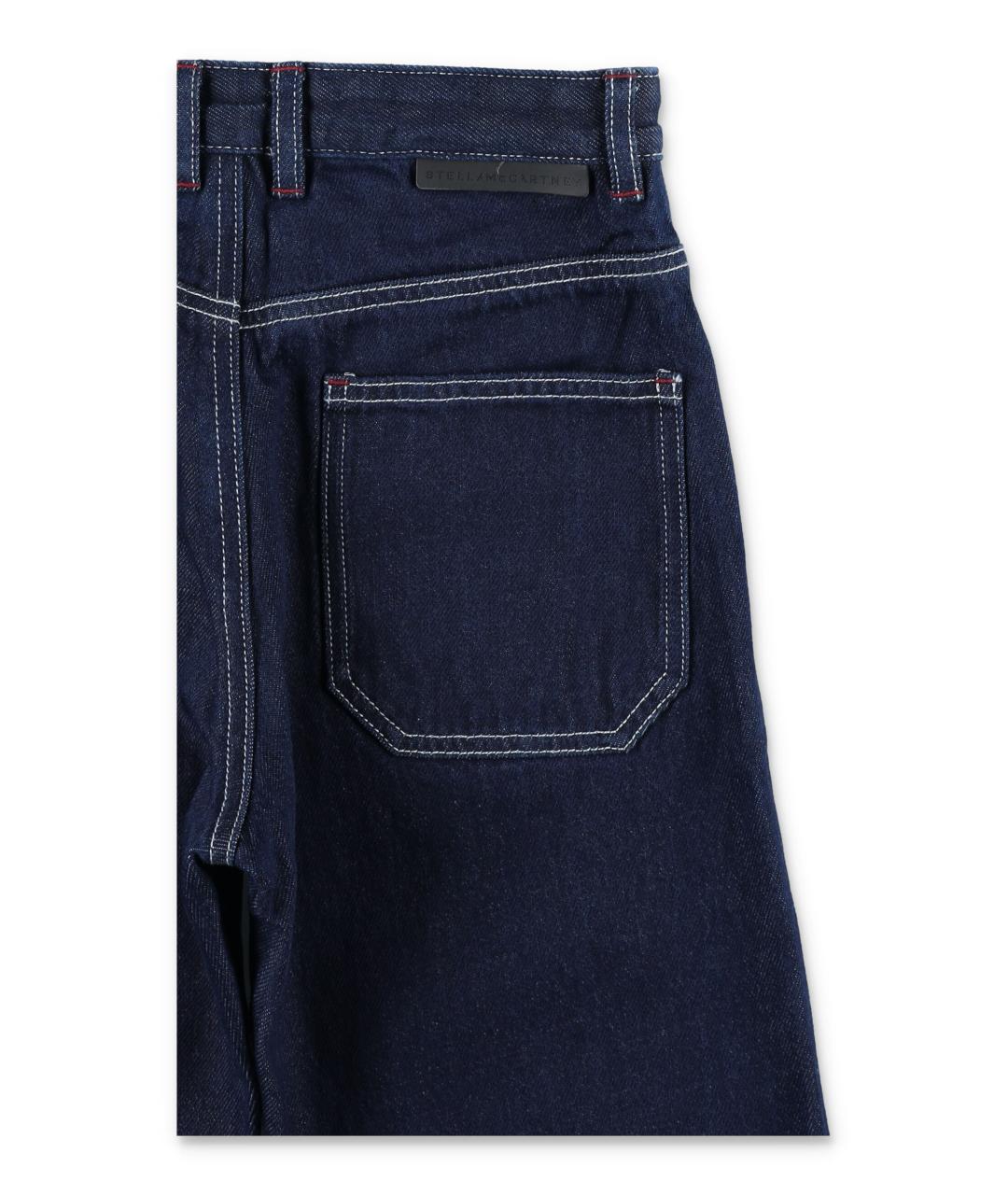 STELLA MCCARTNEY KIDS Синие хлопковые детские джинсы, фото 2
