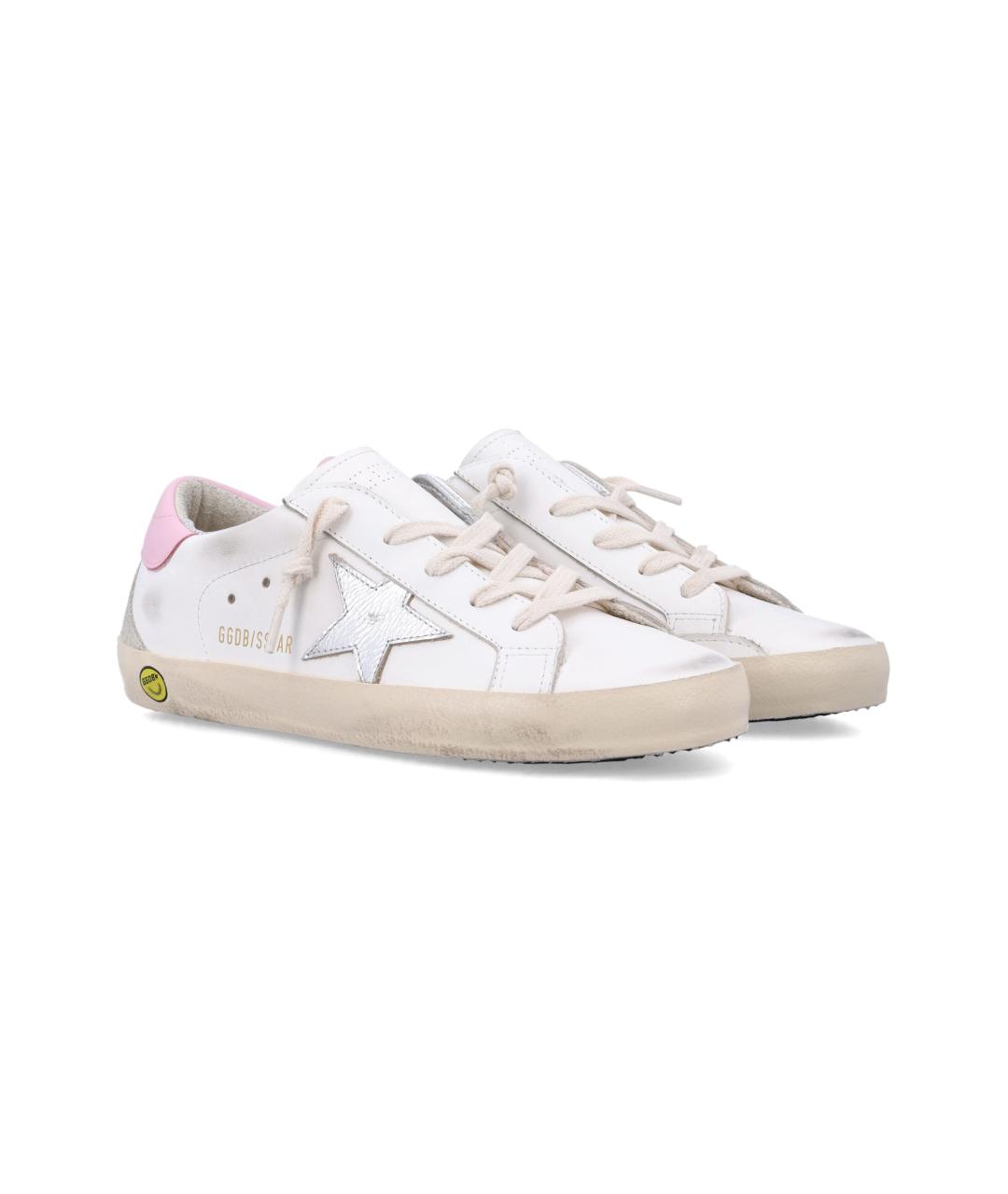 GOLDEN GOOSE Белые кожаные кеды, фото 2