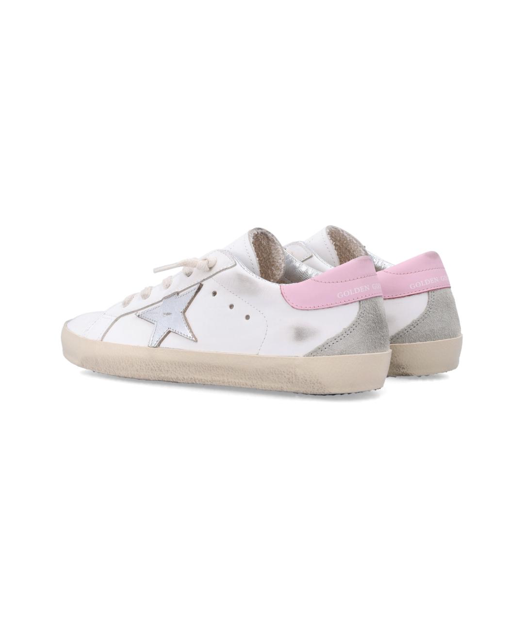 GOLDEN GOOSE Белые кожаные кеды, фото 3