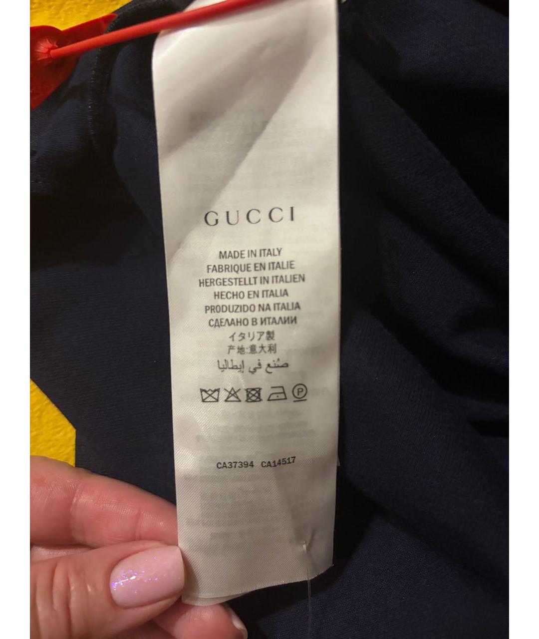 GUCCI Мульти полиэстеровое повседневное платье, фото 6