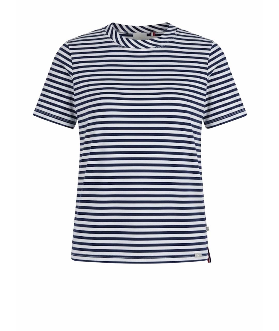 KITON Темно-синяя хлопковая футболка, фото 1