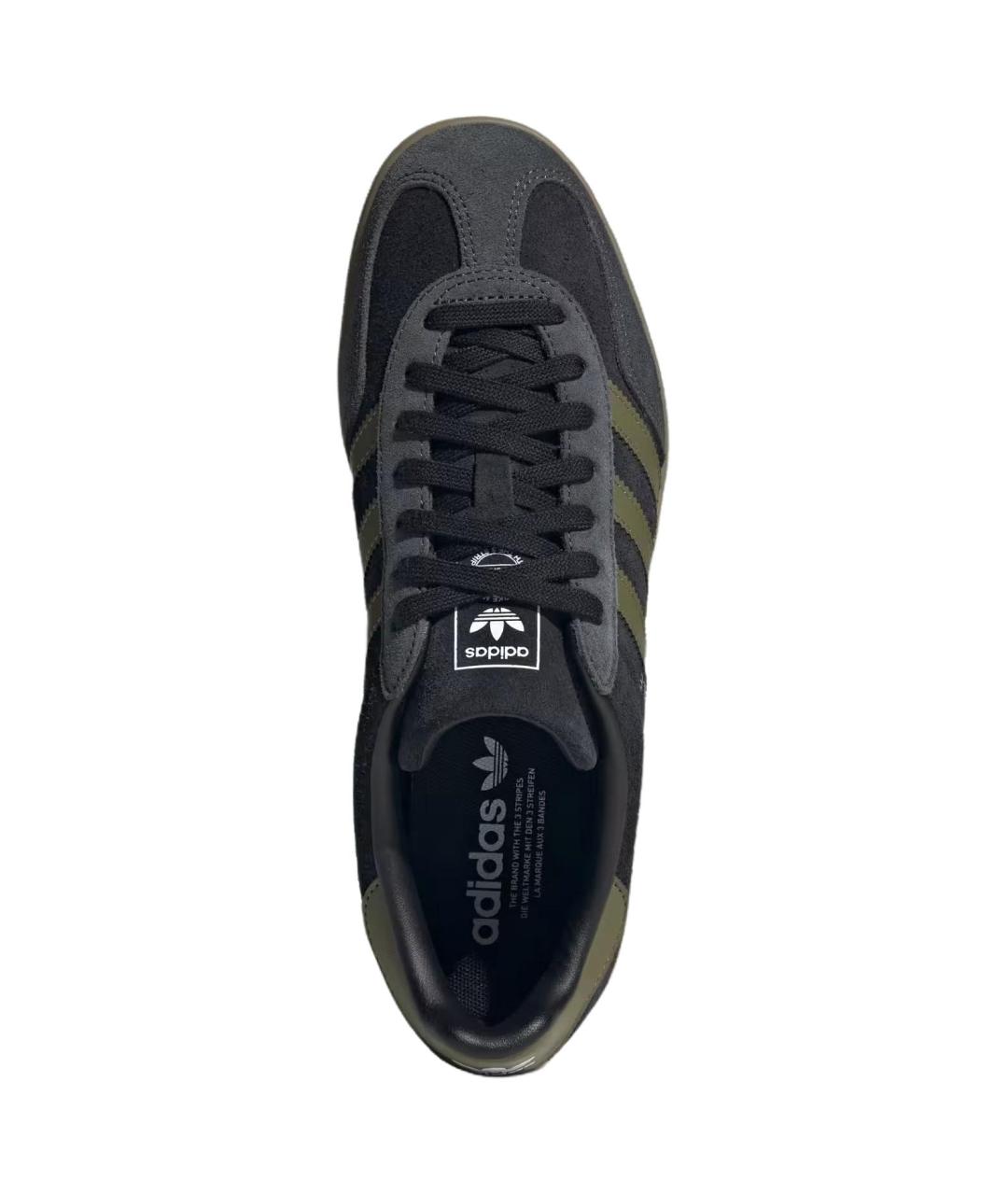 ADIDAS Черные замшевые кроссовки, фото 3