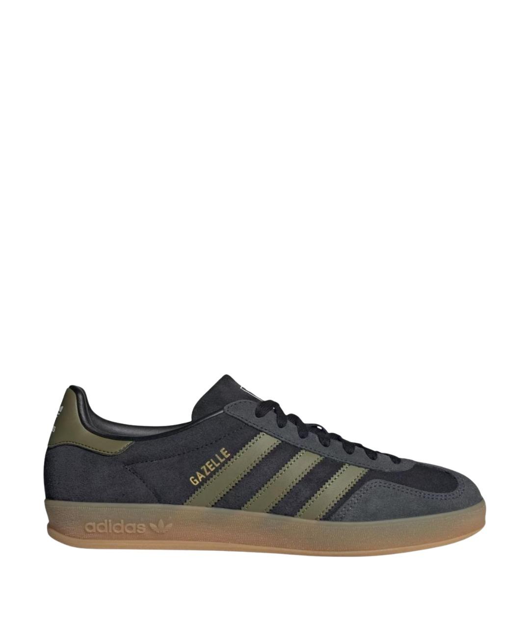 ADIDAS Черные замшевые кроссовки, фото 1