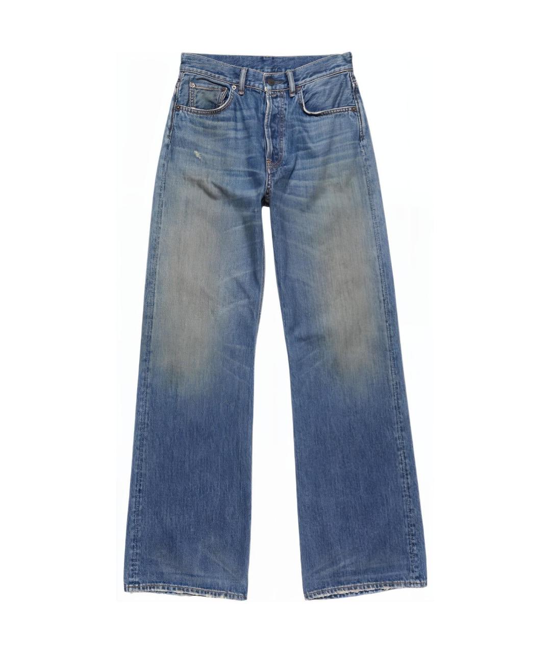 ACNE STUDIOS Синие прямые джинсы, фото 1