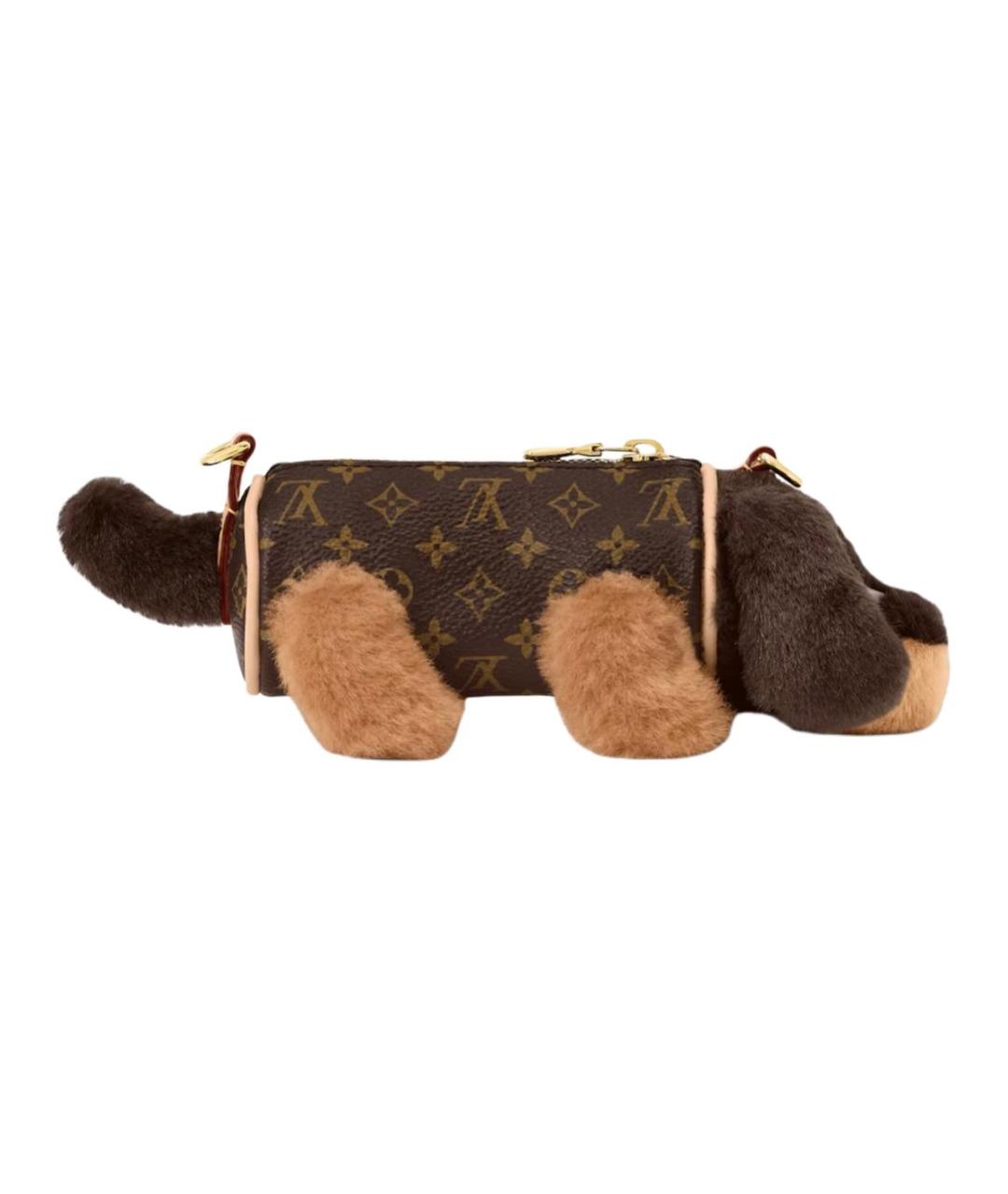 LOUIS VUITTON Коричневая сумка через плечо из канвы, фото 2