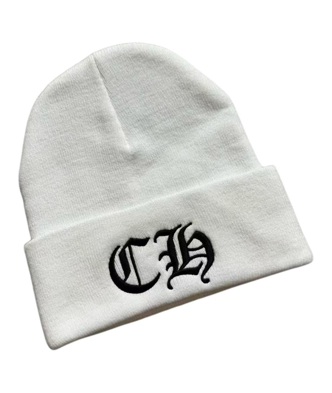 CHROME HEARTS Белая шапка, фото 3
