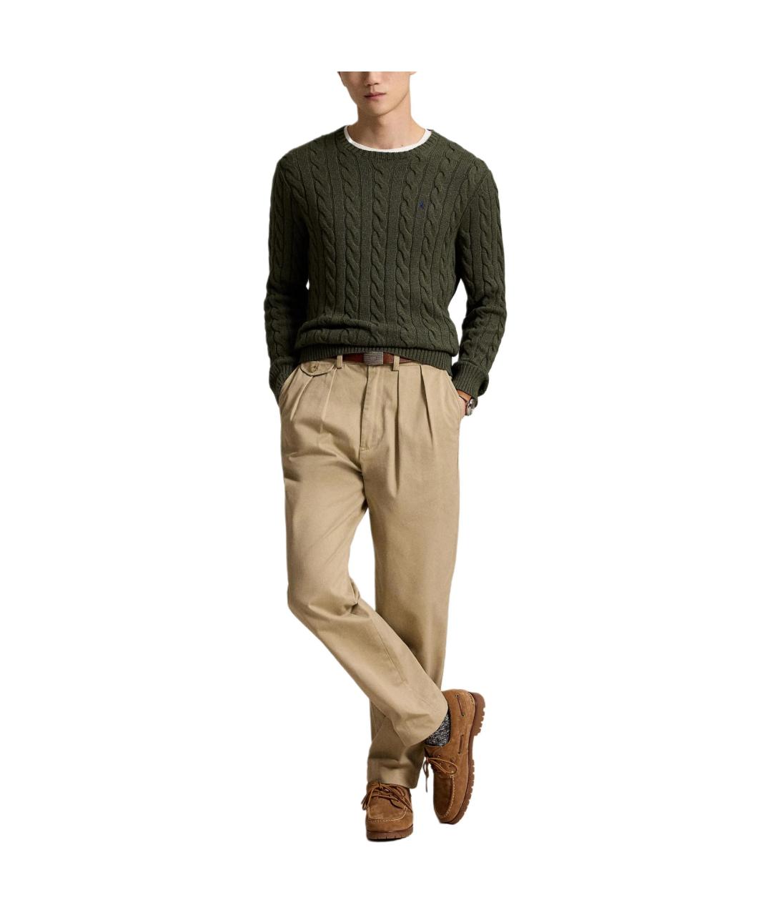 POLO RALPH LAUREN Зеленый джемпер / свитер, фото 2