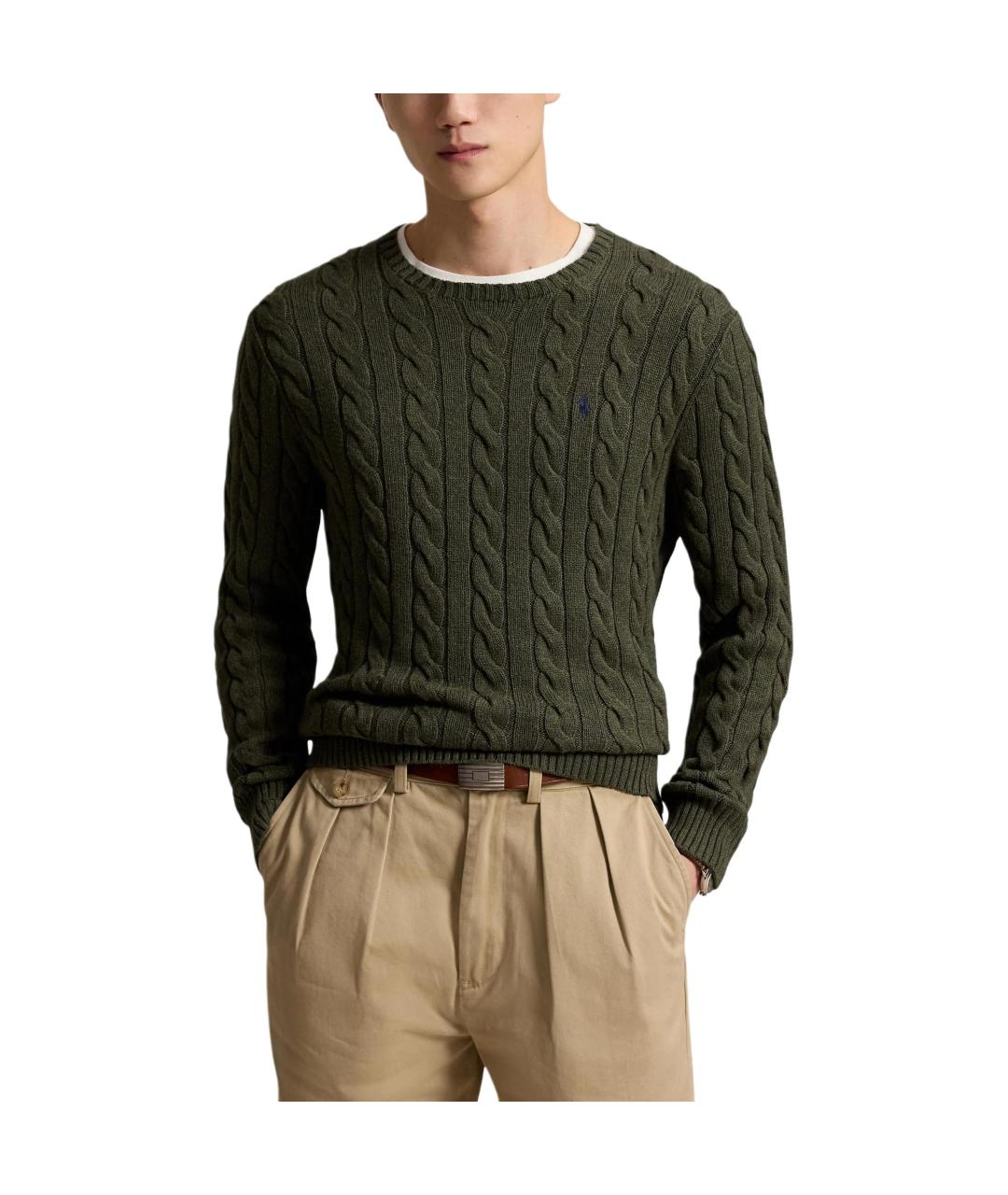 POLO RALPH LAUREN Зеленый джемпер / свитер, фото 3
