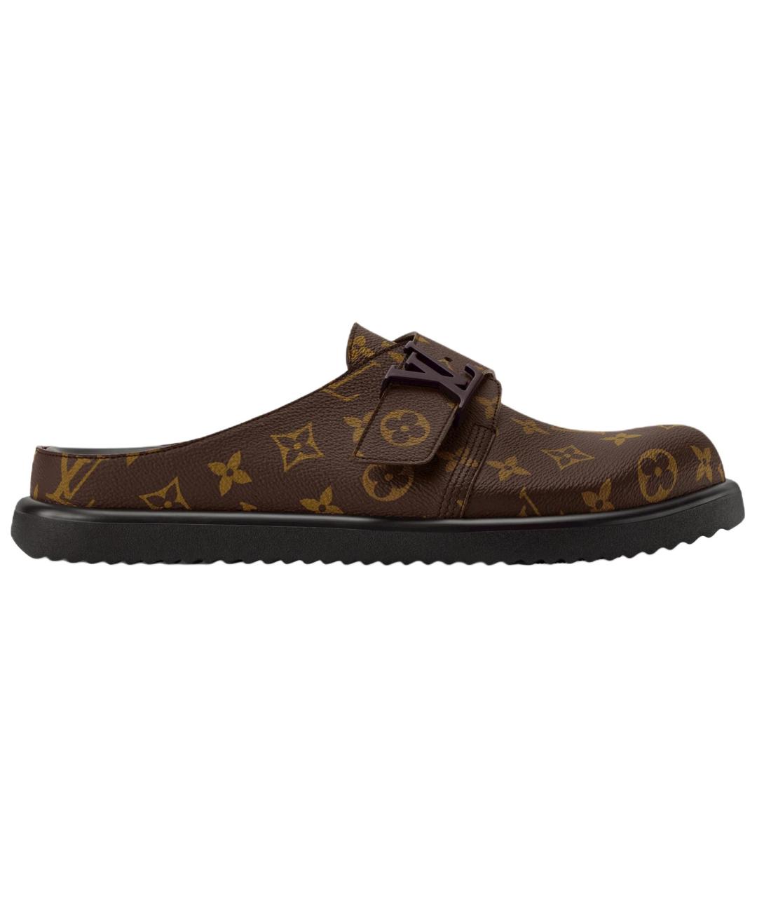 LOUIS VUITTON Коричневые сандалии, фото 1