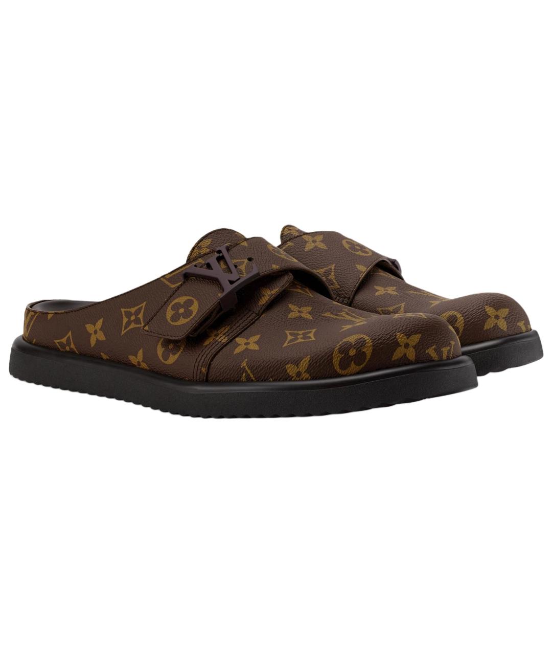 LOUIS VUITTON Коричневые сандалии, фото 3