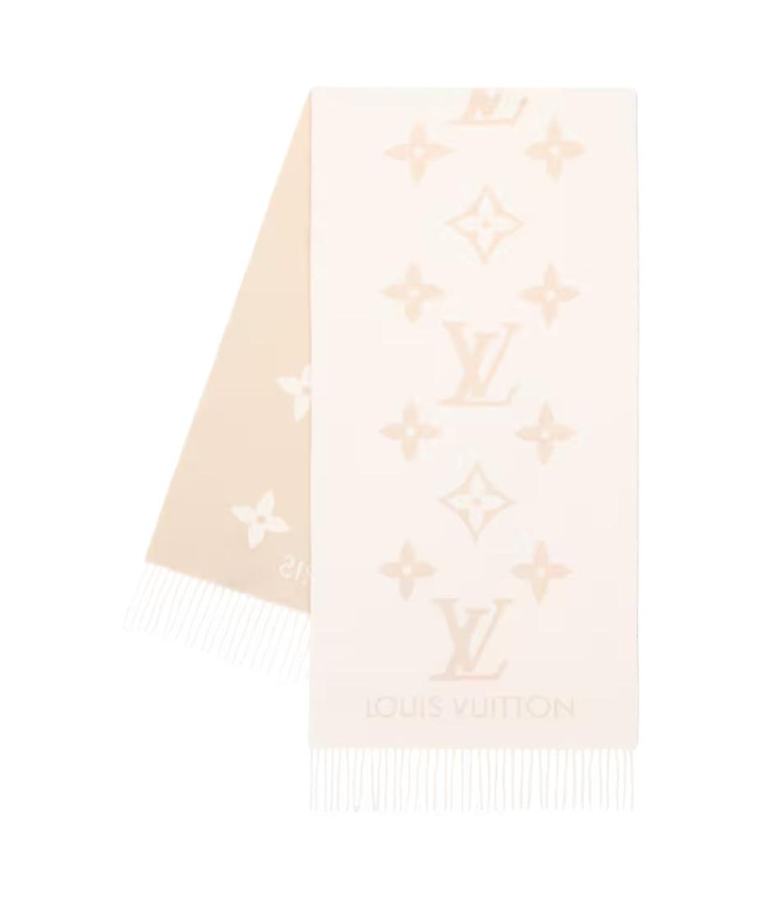 LOUIS VUITTON Розовый шарф, фото 1