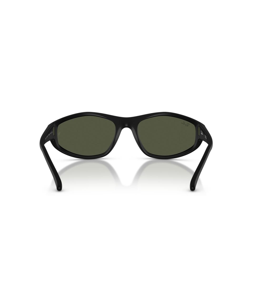 RAY BAN Черные пластиковые солнцезащитные очки, фото 5