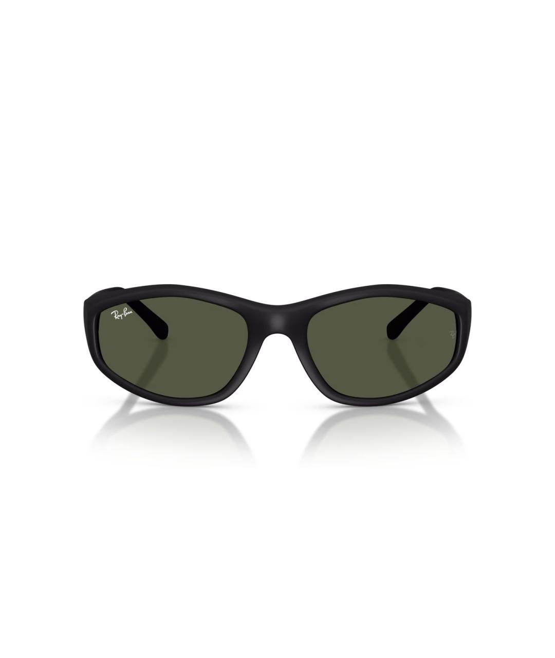 RAY BAN Черные пластиковые солнцезащитные очки, фото 4