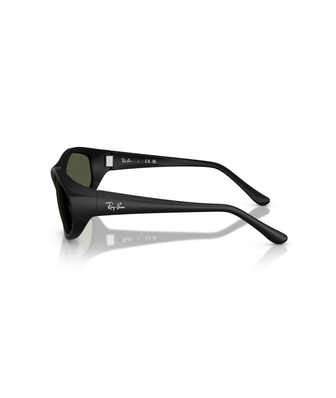 RAY BAN Черные пластиковые солнцезащитные очки, фото 2