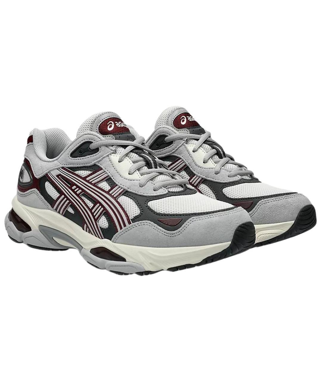 ASICS Серые замшевые кроссовки, фото 3