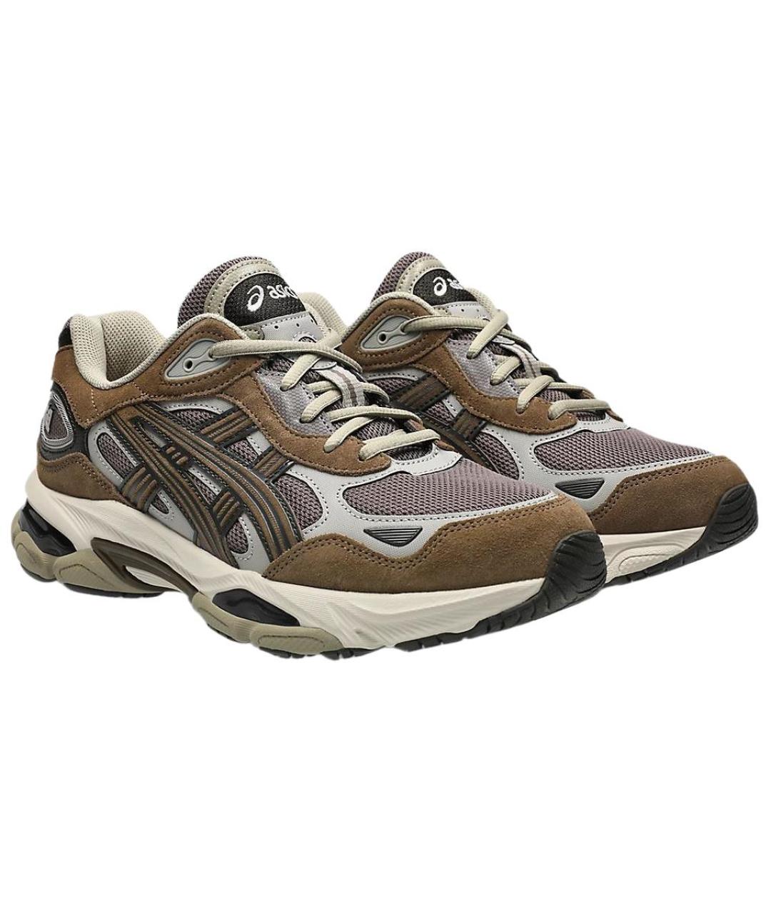 ASICS Коричневые замшевые кроссовки, фото 3