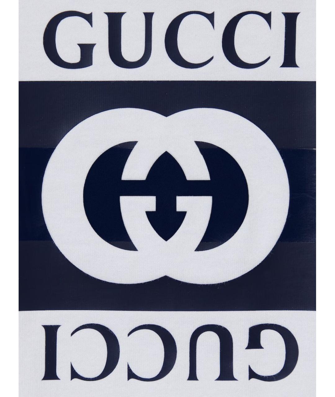 GUCCI Синяя хлопковая детская футболка, фото 3