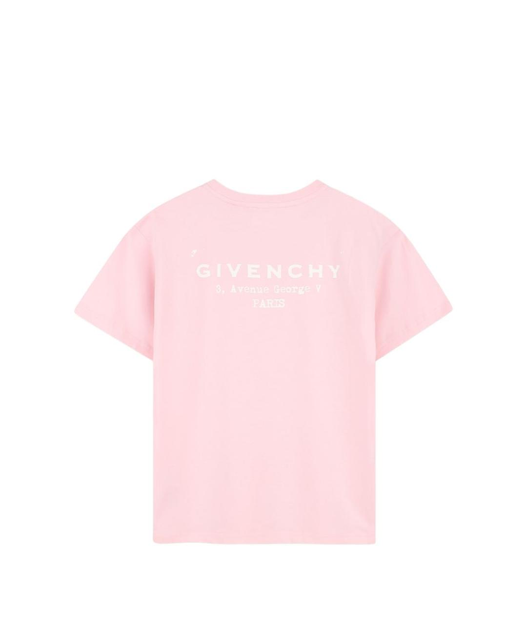 GIVENCHY Розовая хлопковая детская футболка, фото 2