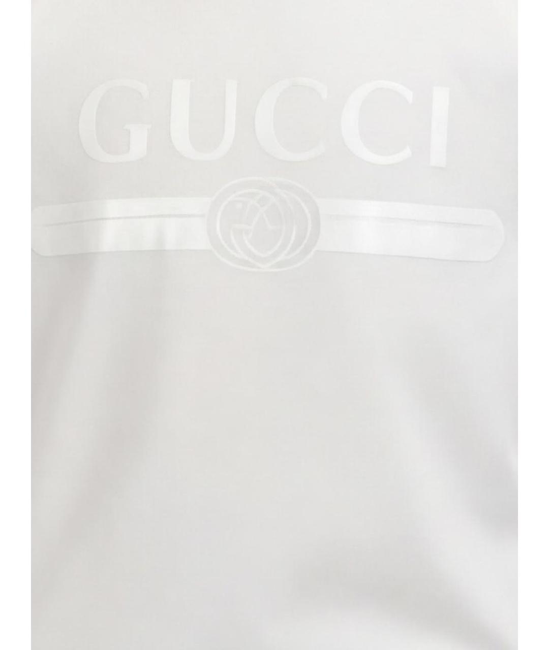 GUCCI Белая хлопковая детская футболка, фото 4