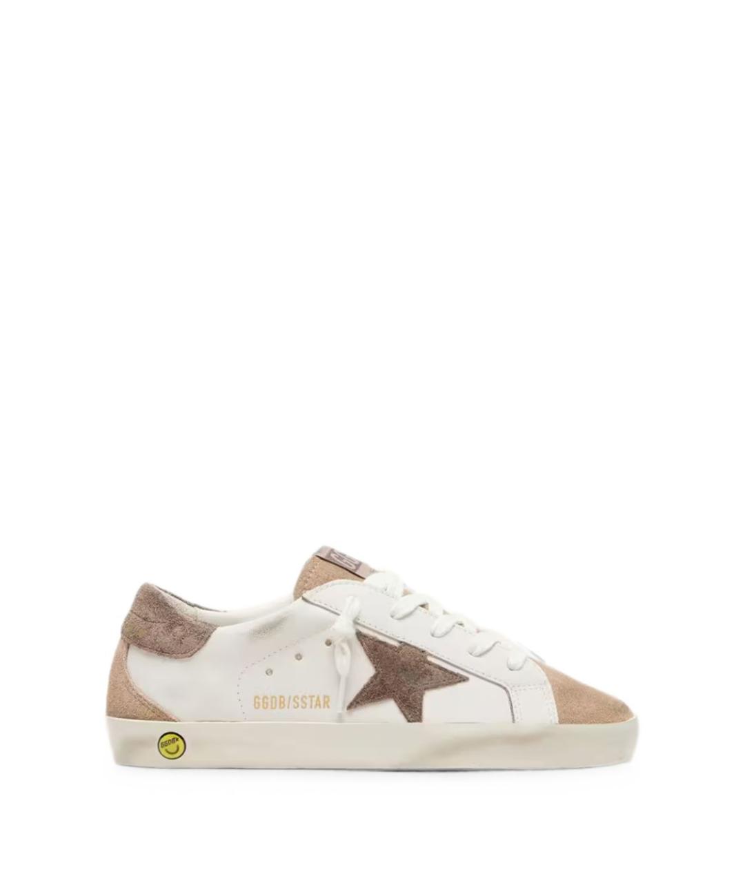 GOLDEN GOOSE Бежевые кожаные кеды, фото 6