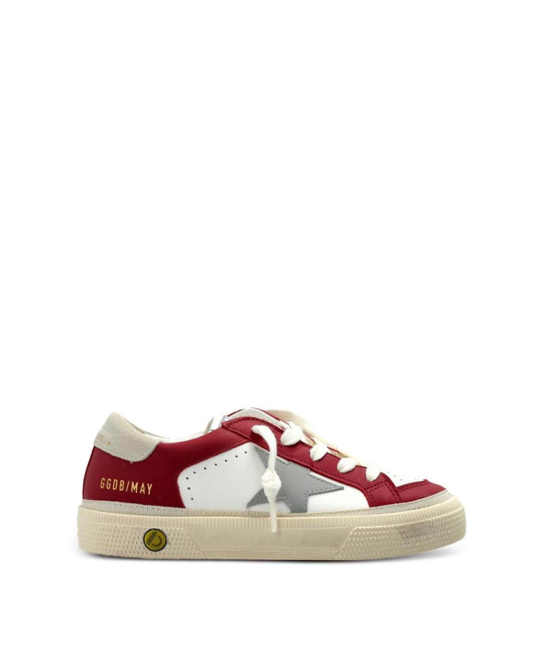 GOLDEN GOOSE Красные кожаные кеды, фото 5