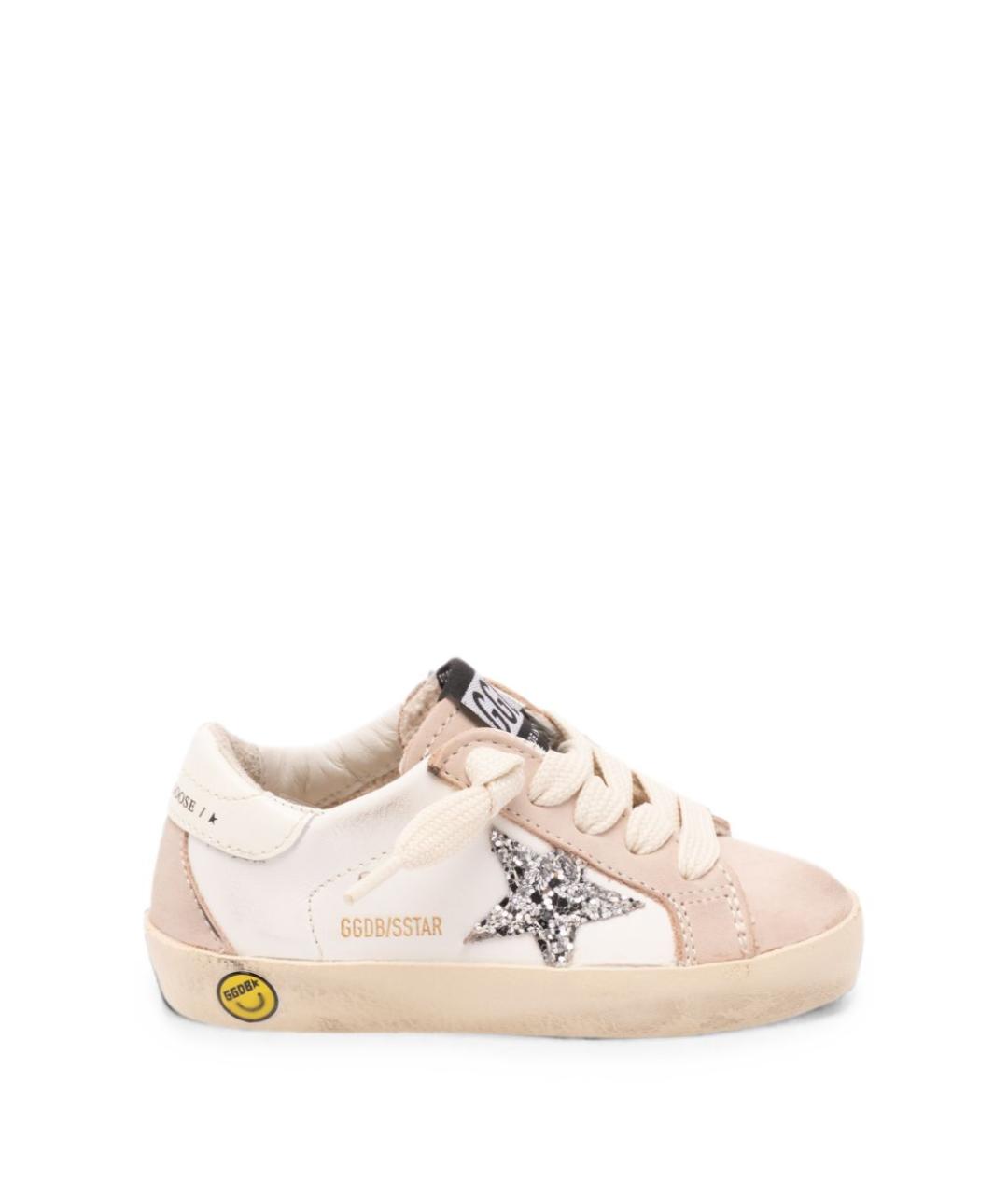 GOLDEN GOOSE Бежевые кожаные кеды, фото 6