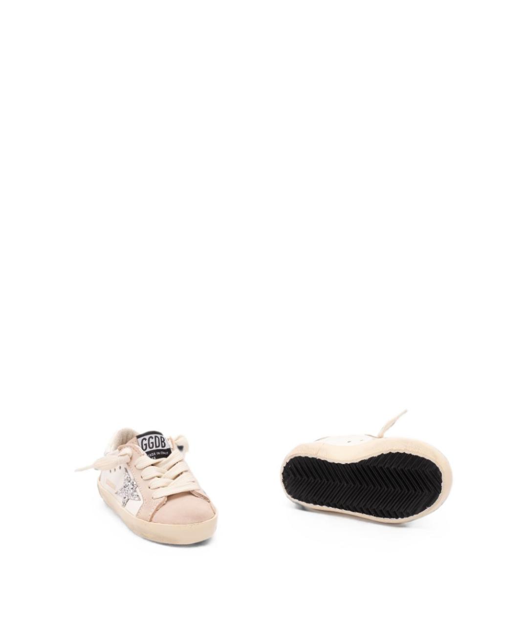 GOLDEN GOOSE Бежевые кожаные кеды, фото 3