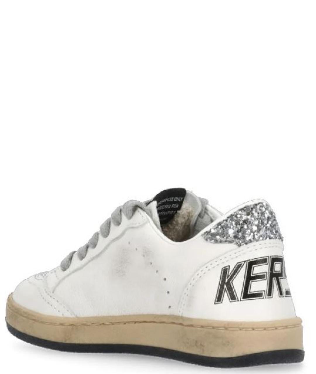 GOLDEN GOOSE Белые кожаные кеды, фото 2