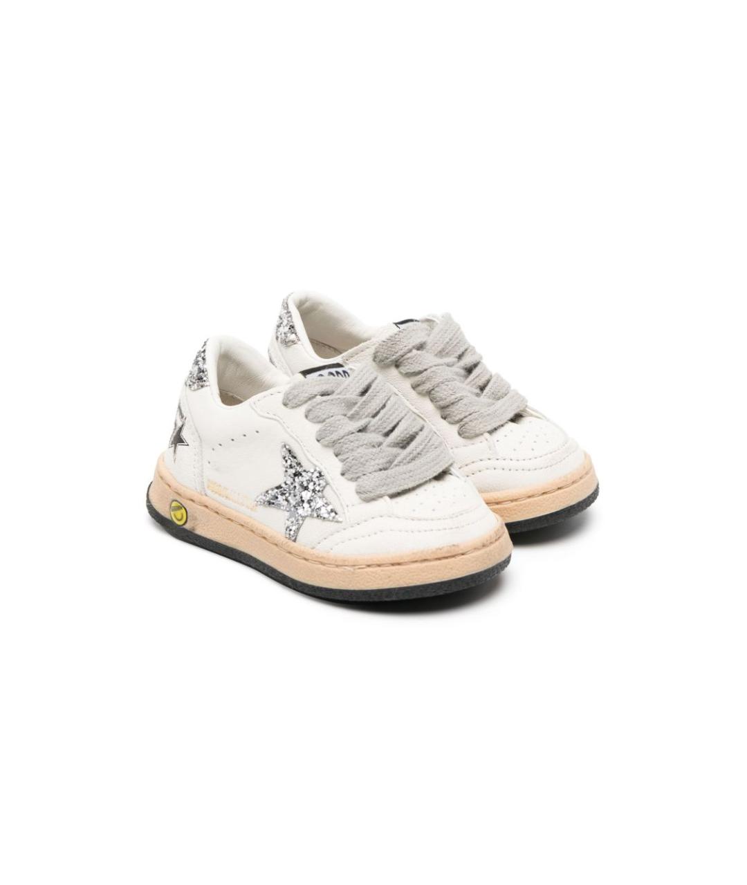 GOLDEN GOOSE Белые кожаные кеды, фото 3