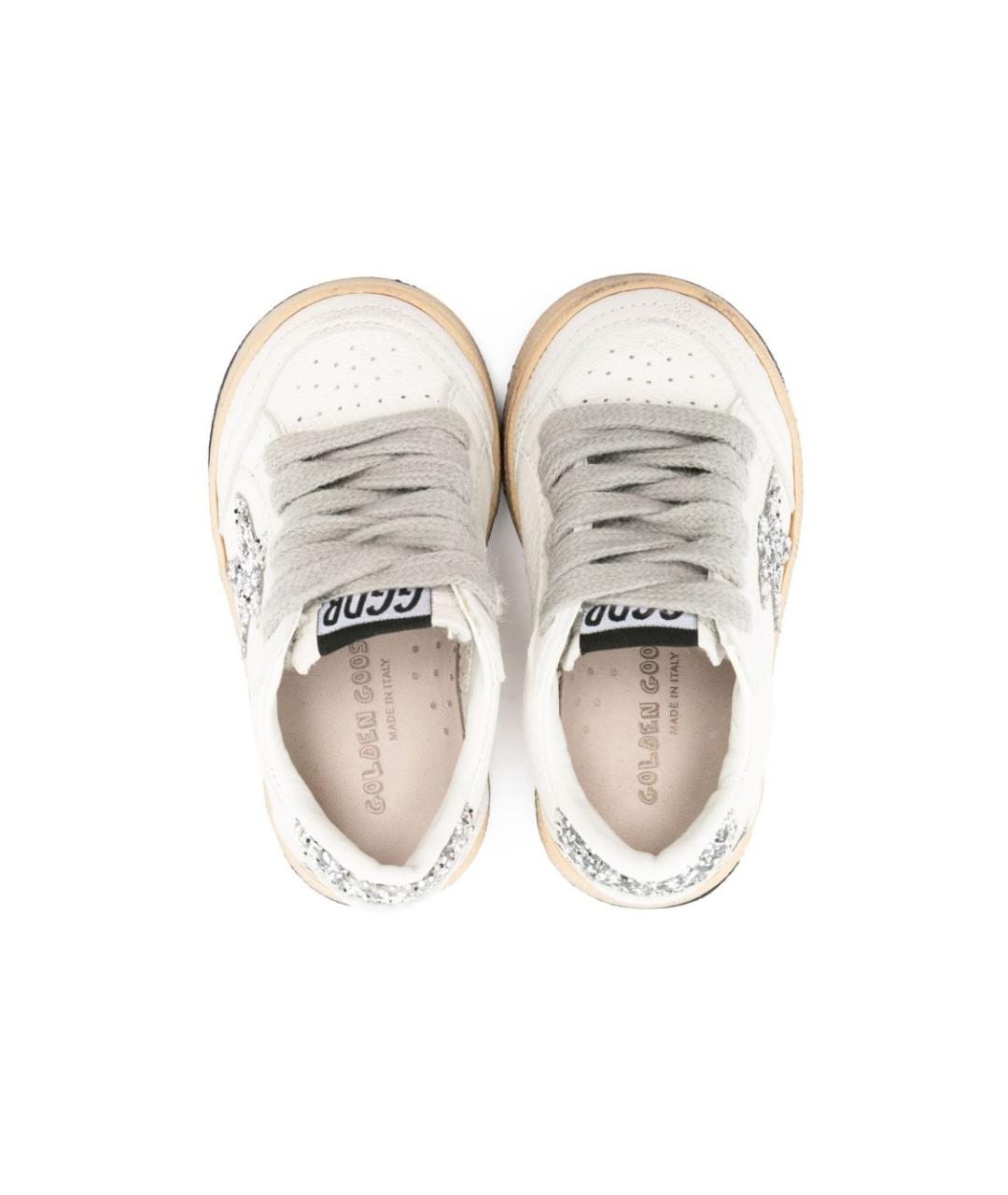 GOLDEN GOOSE Белые кожаные кеды, фото 4