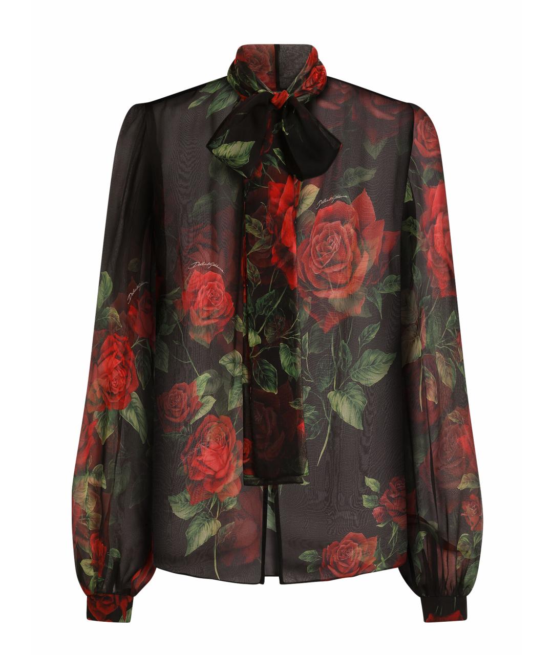 DOLCE&GABBANA Мульти шелковая рубашка, фото 1