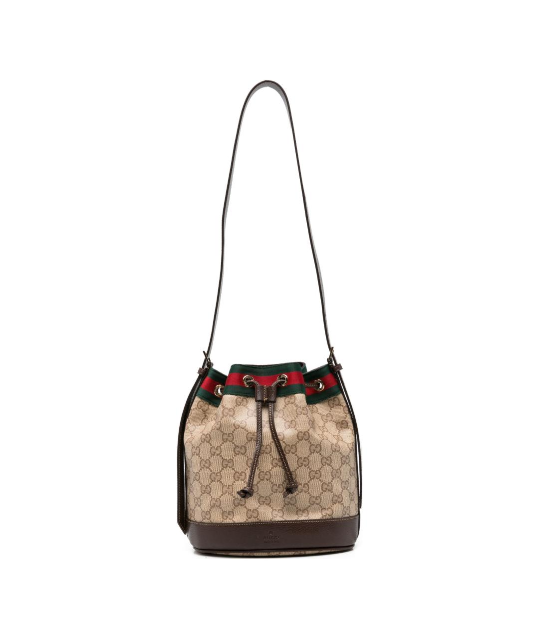 GUCCI Бежевая сумка тоут из канвы, фото 1