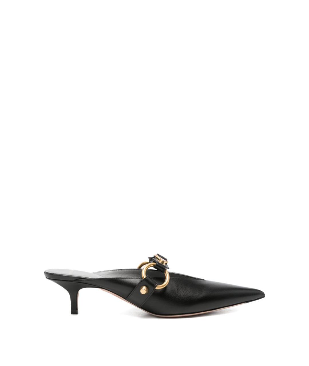 BALENCIAGA Черные кожаные мюли, фото 5