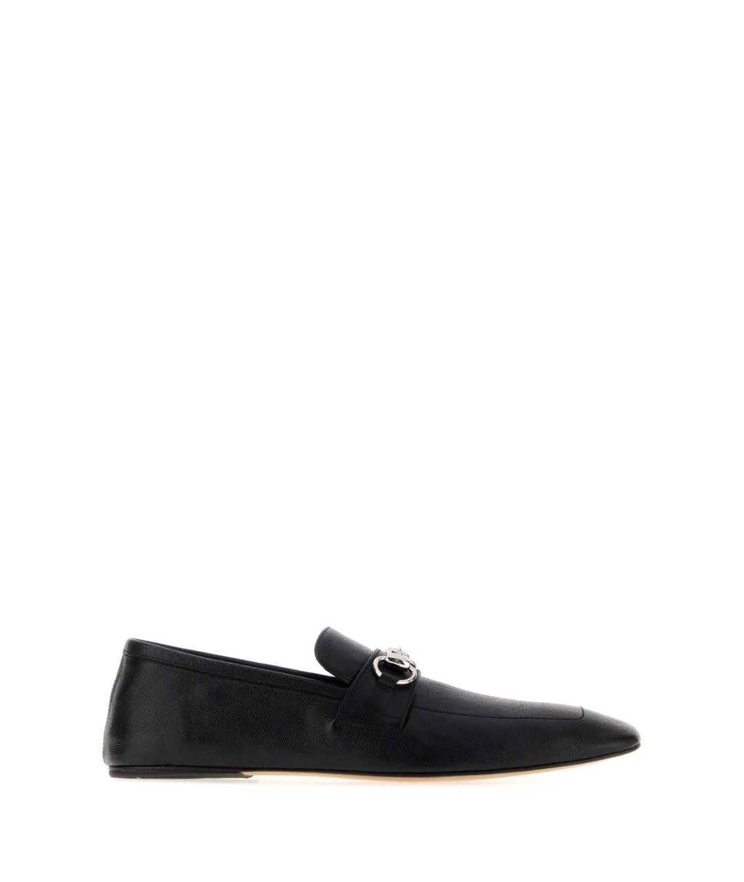 GUCCI Черные кожаные лоферы, фото 1