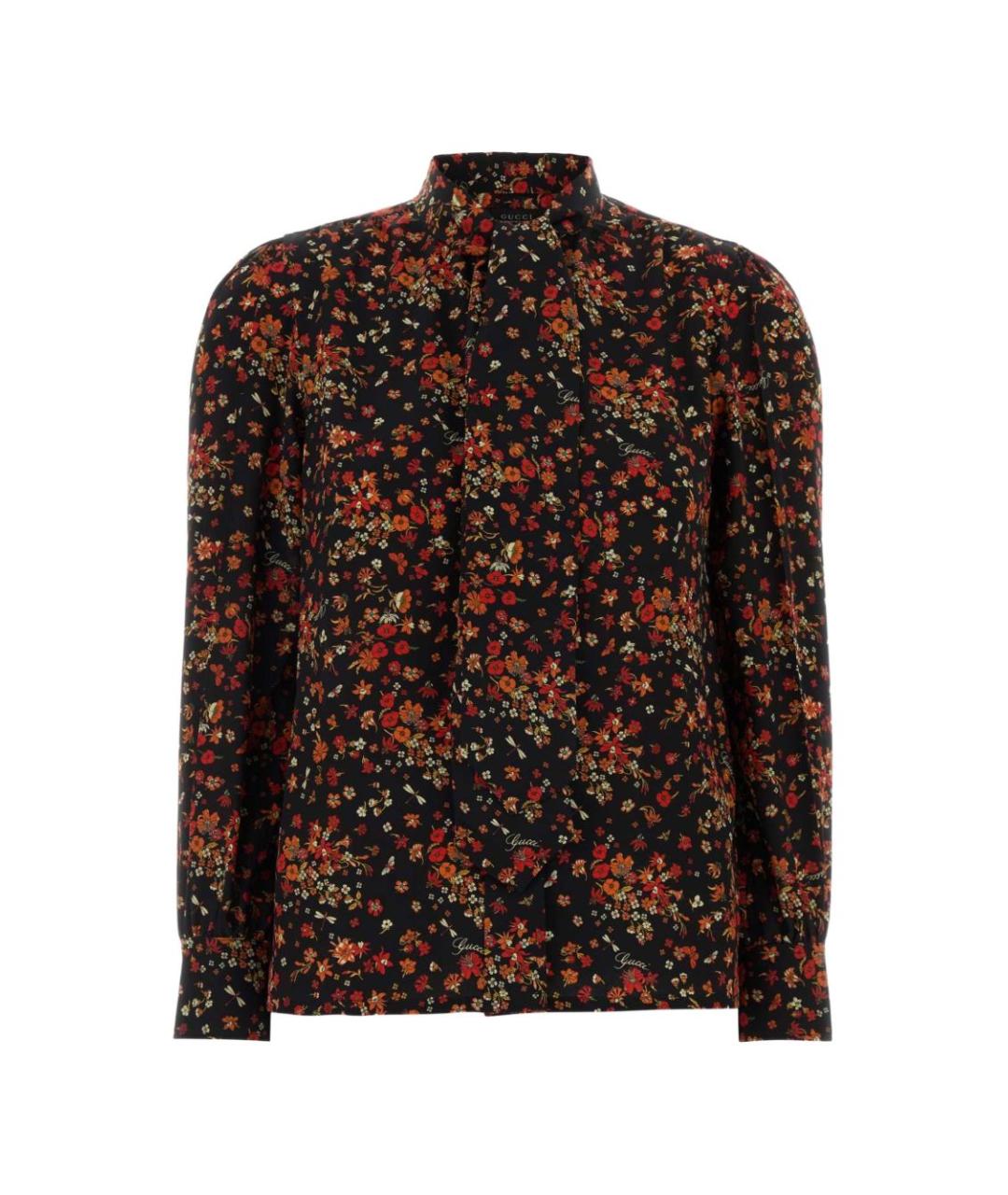 GUCCI Мульти шелковая рубашка, фото 1