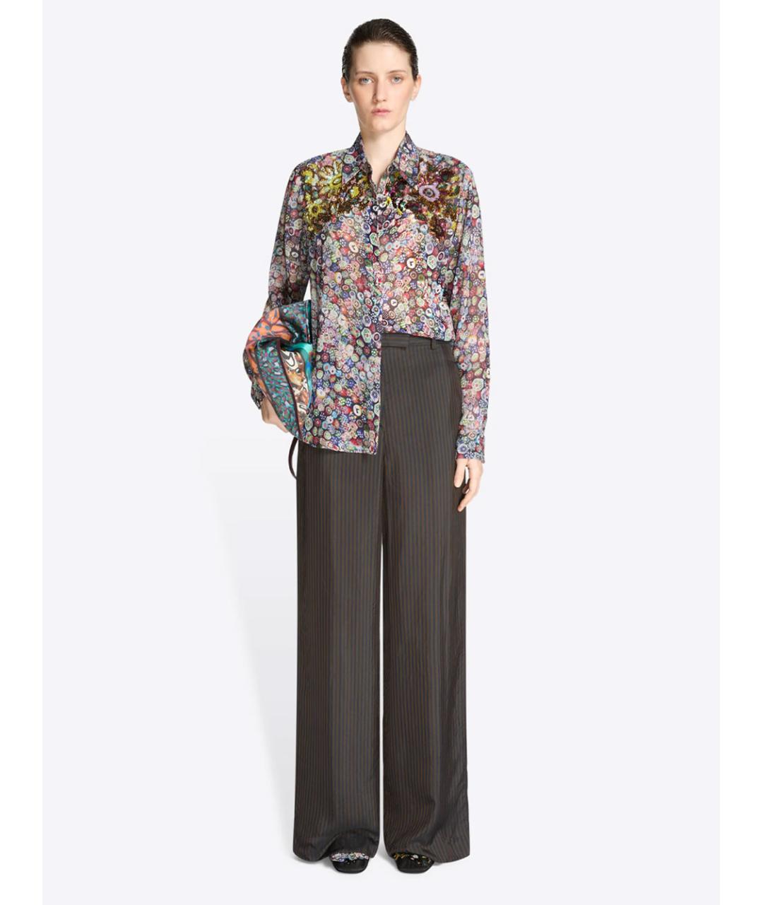 DRIES VAN NOTEN Мульти вискозная рубашка, фото 2