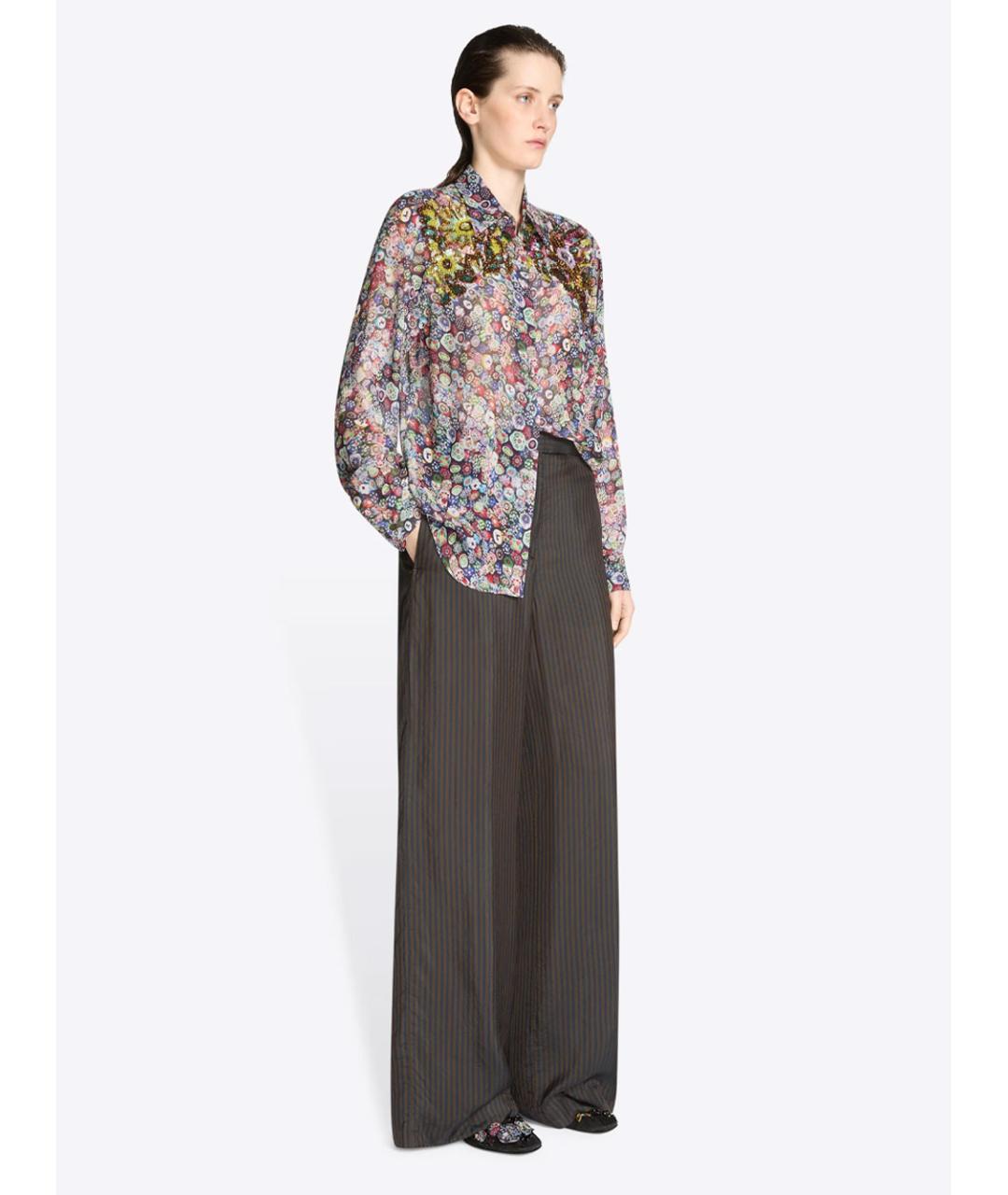 DRIES VAN NOTEN Мульти вискозная рубашка, фото 3