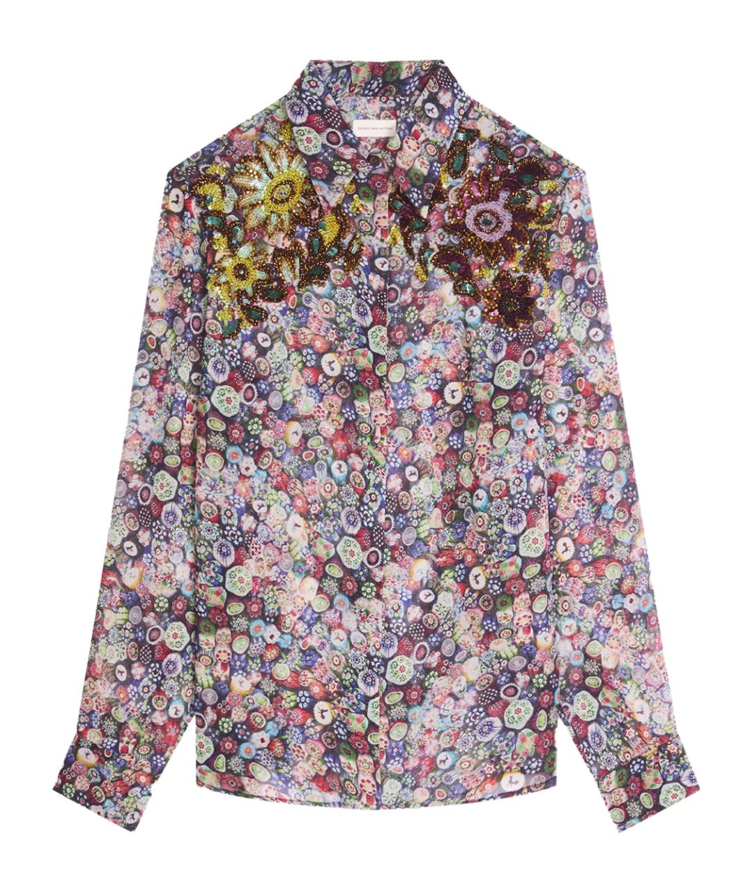 DRIES VAN NOTEN Мульти вискозная рубашка, фото 1