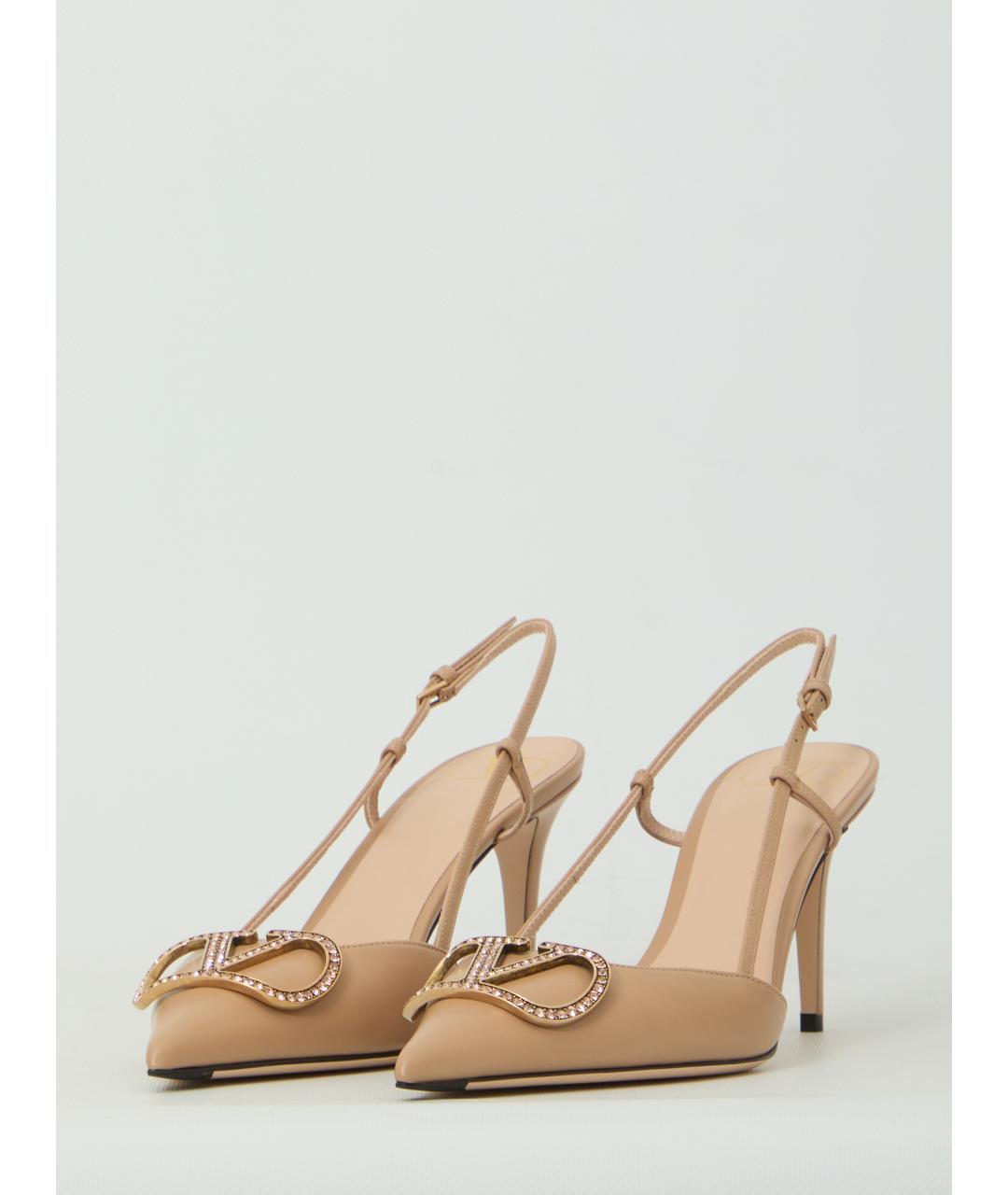 VALENTINO Розовые кожаные туфли, фото 2