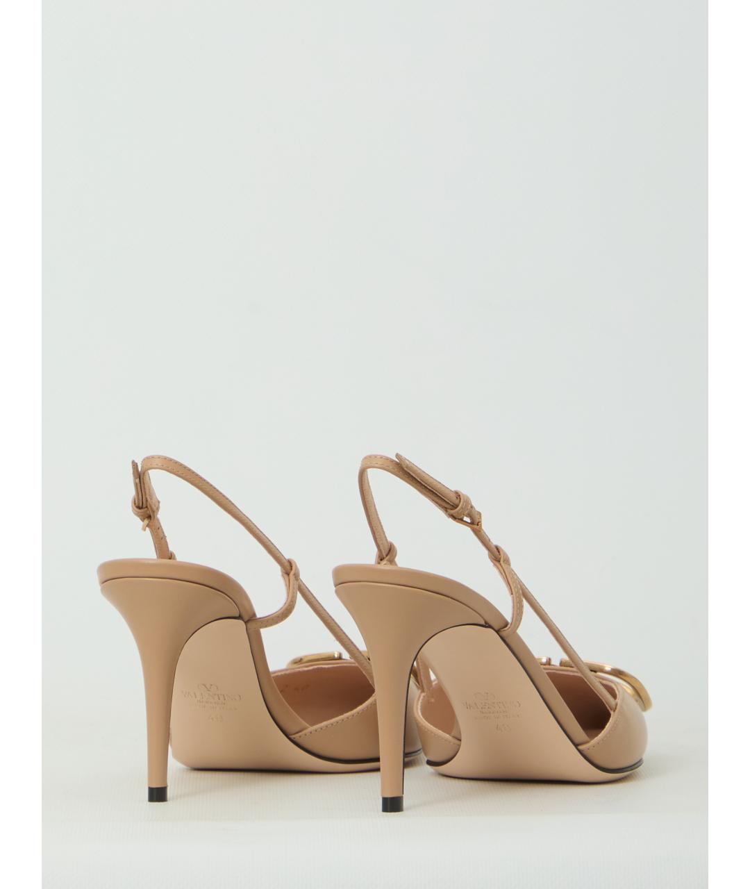VALENTINO Розовые кожаные туфли, фото 3