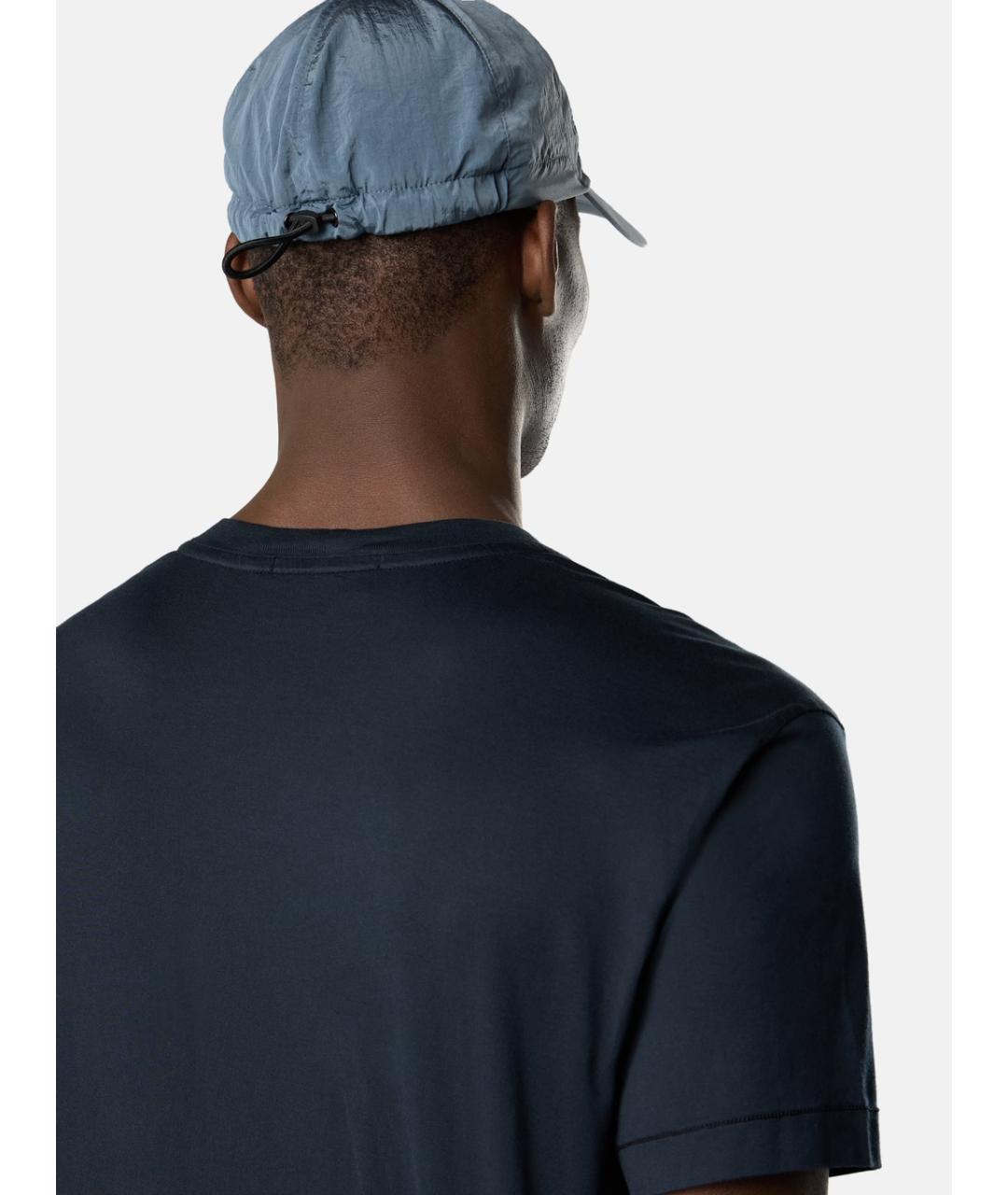 STONE ISLAND Синяя хлопковая футболка, фото 4