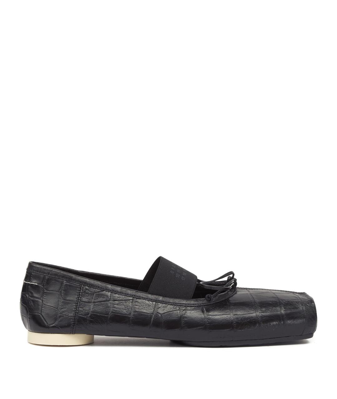 MM6 MAISON MARGIELA Черные кожаные балетки, фото 1